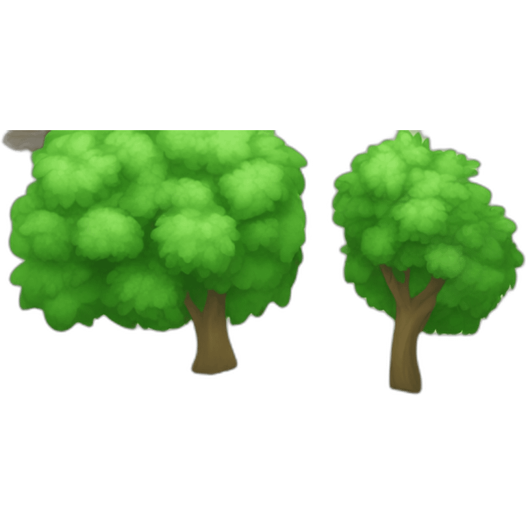 Poubelle à arbres emoji