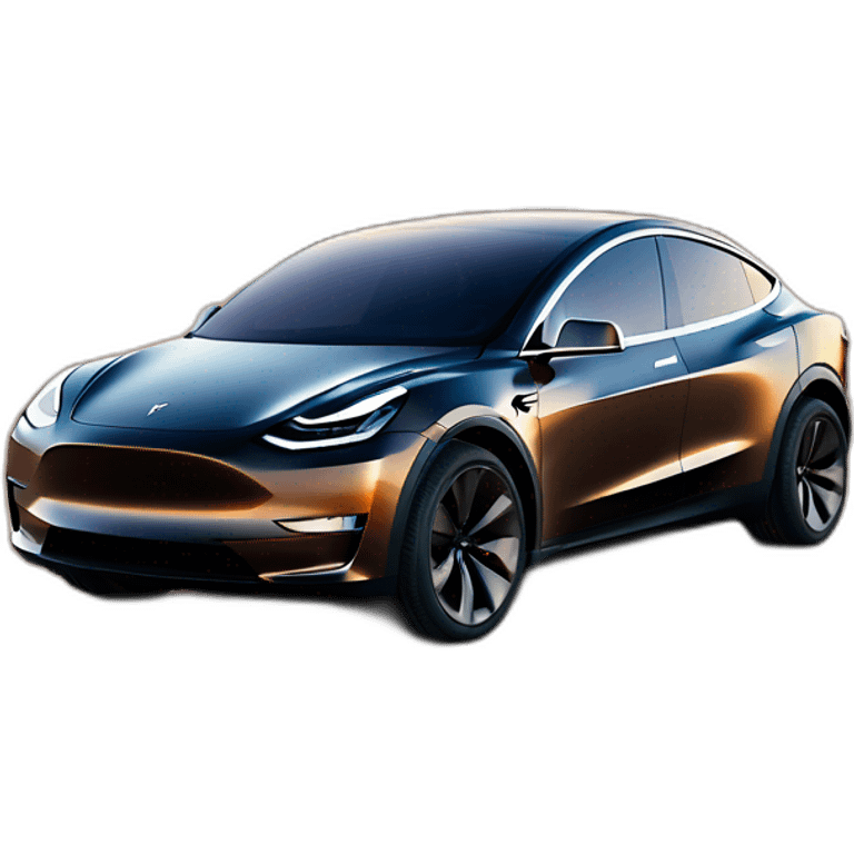 Tesla model Y dans le désert  emoji