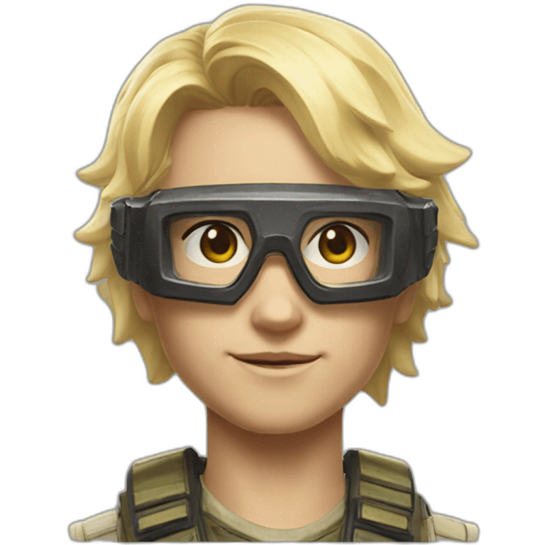 Apex legends soldat blond brille emoji