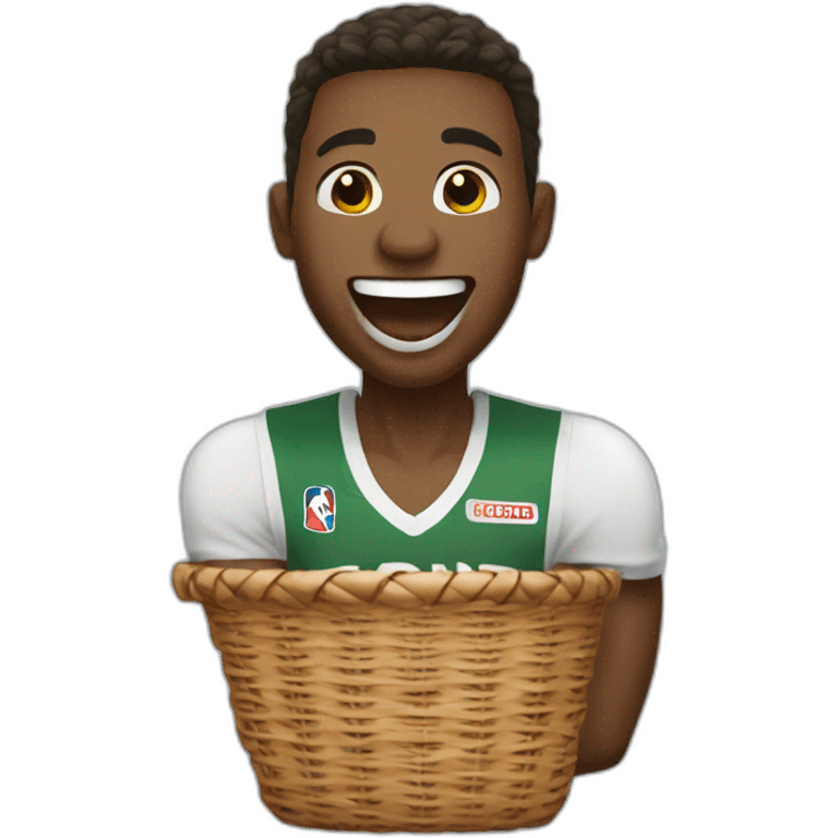 Basket al player laughing emoji