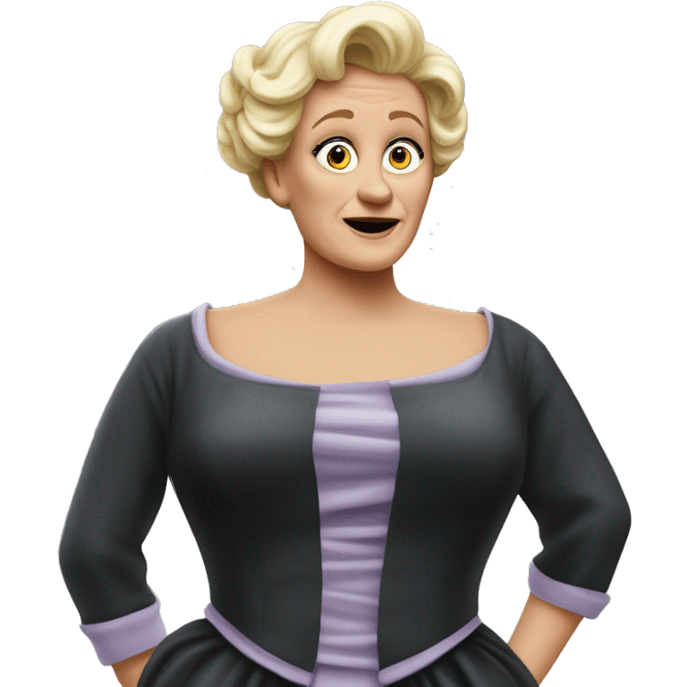 Ursula von der Leyenl photorealistic shrugs emoji