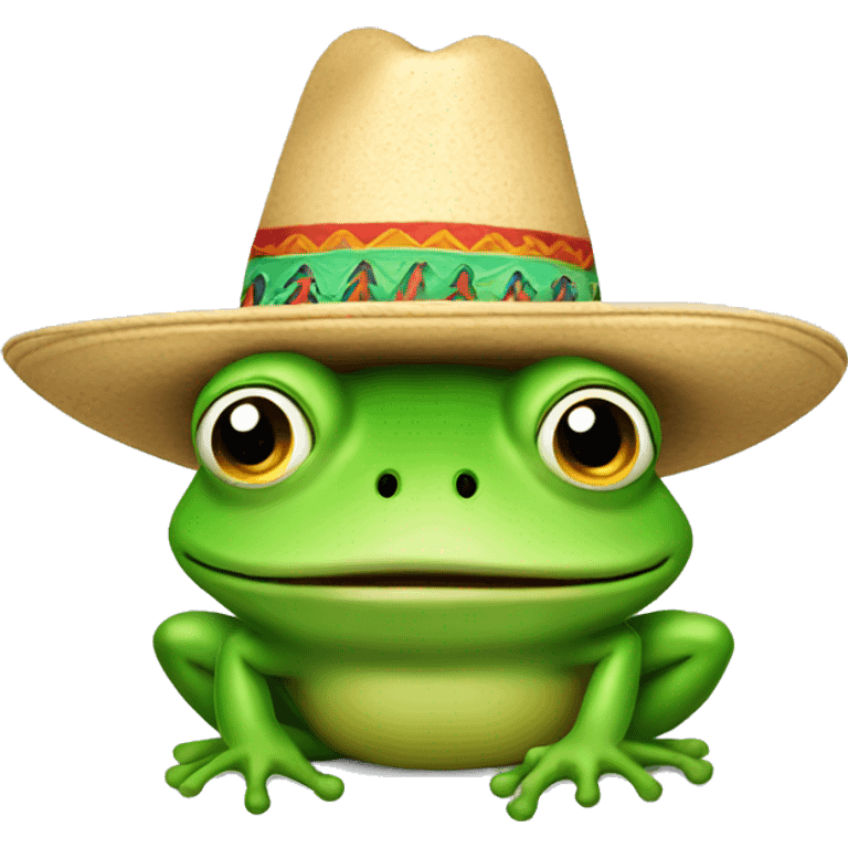 frog with sombrero emoji