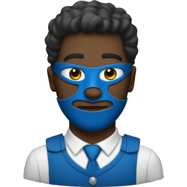 blue maskman emoji