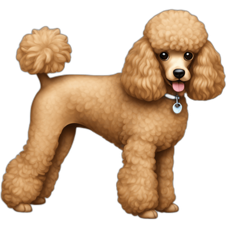 dog Miniature Poodle full body emoji