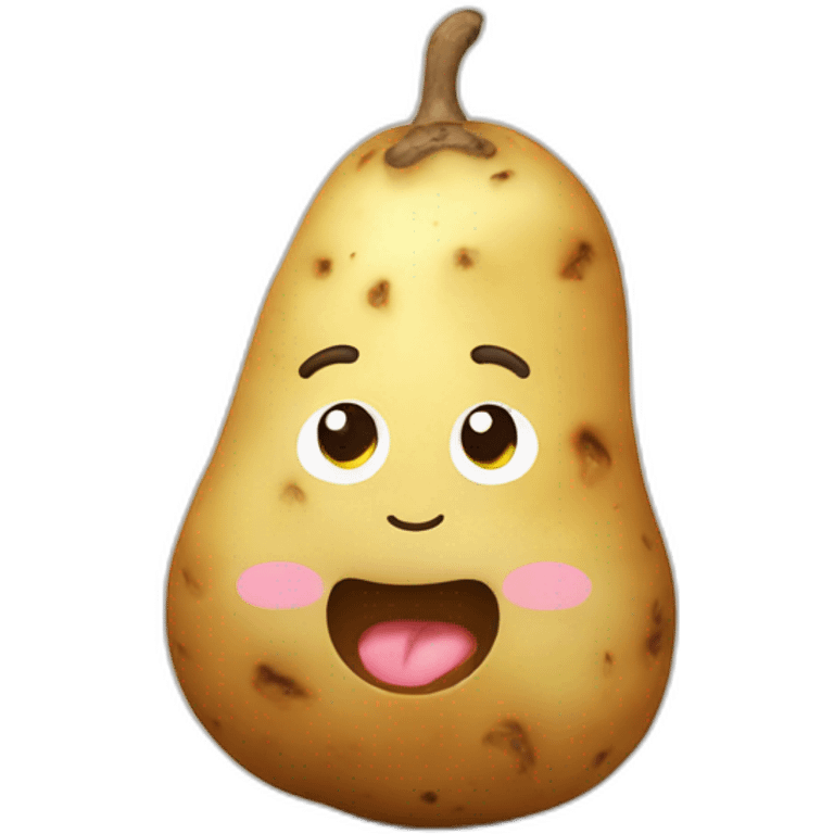 Kawaii potato emoji