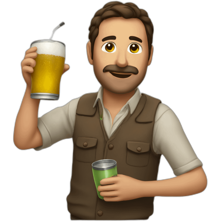 Argentinian drinking mate emoji