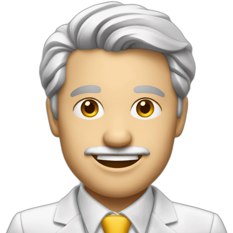 Smiling réal estate agent with a small graying bearb emoji