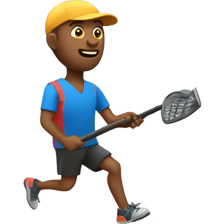 Man playing disc golf emoji