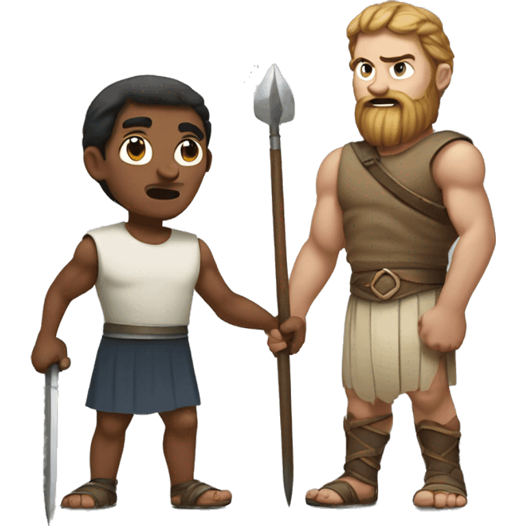 David and goliath emoji