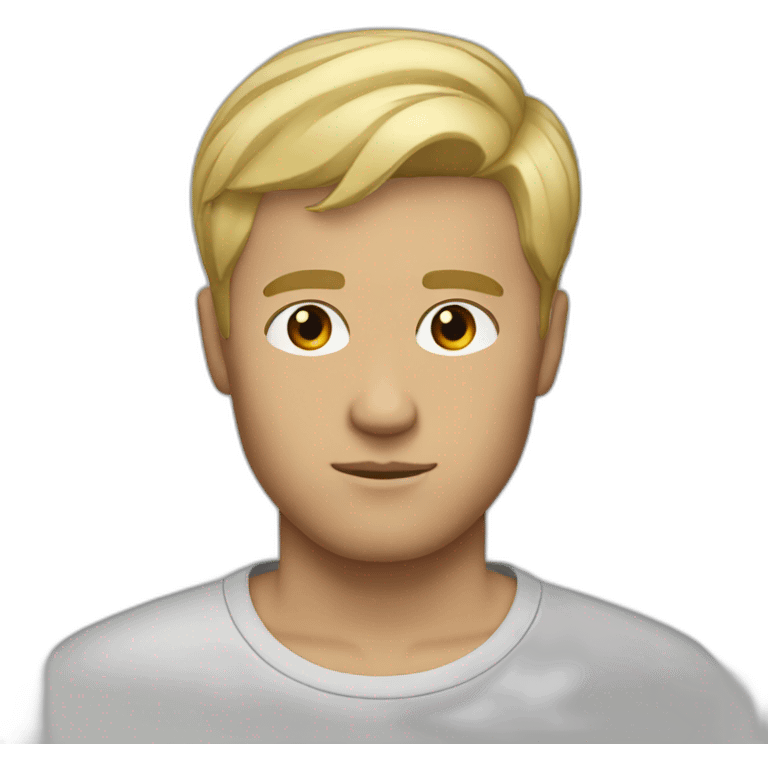 MAN FOCUSED BLOND SHORT HAIR IN HIS 30SS emoji