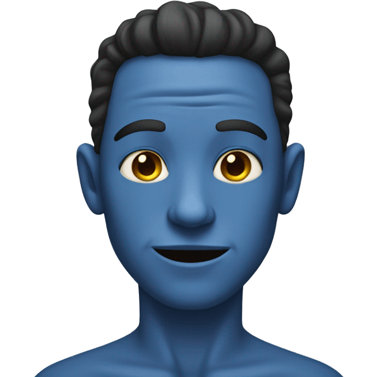 Blue skin man emoji