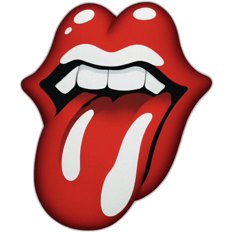 rolling stones logo emoji