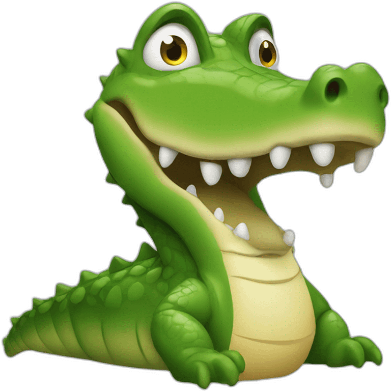 Un alligator qui pisse emoji