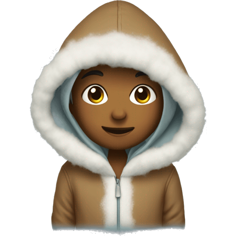 Cute hoodie winter emoji