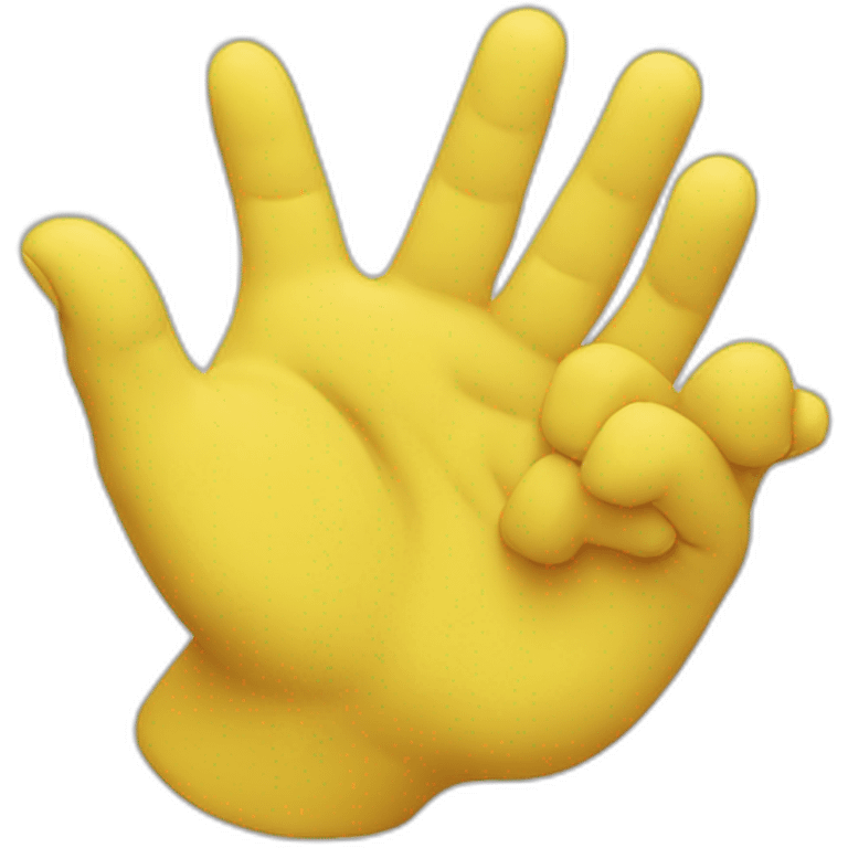 yellow Praying hands emoji