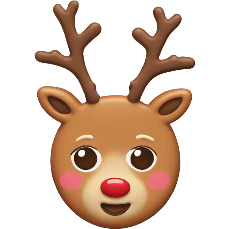 Reindeer cookie emoji