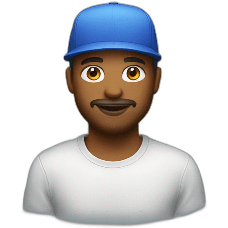 product designer wearing a snapback hat emoji