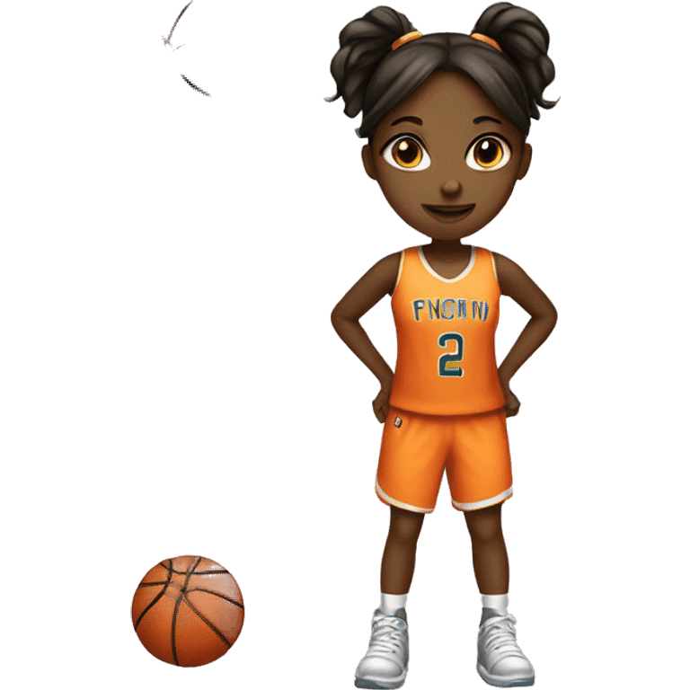 Girl play basketball  emoji