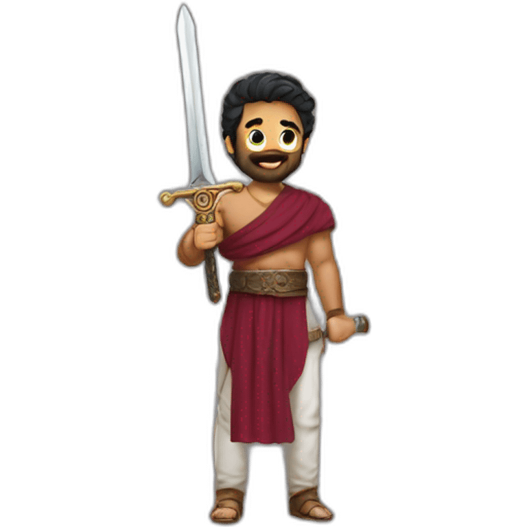 Jr NTR with sword on back emoji