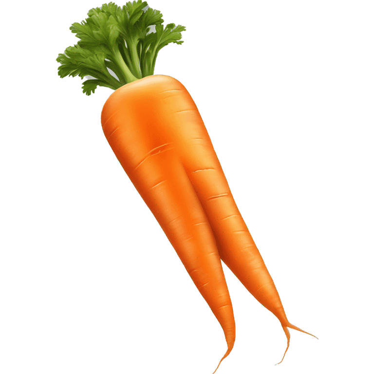 Realistic carrot isolated  emoji