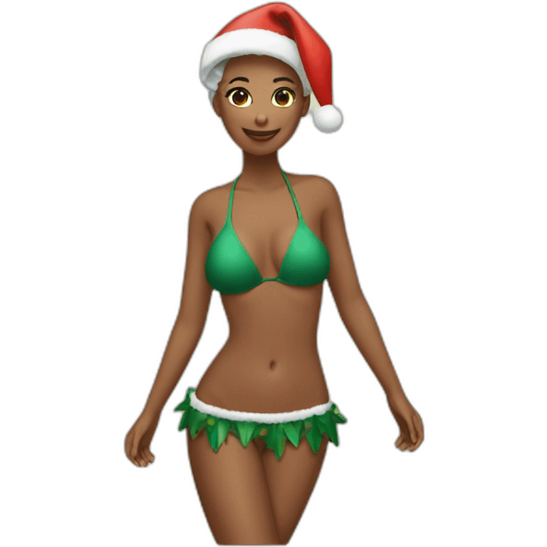 Chirstmas bikini emoji