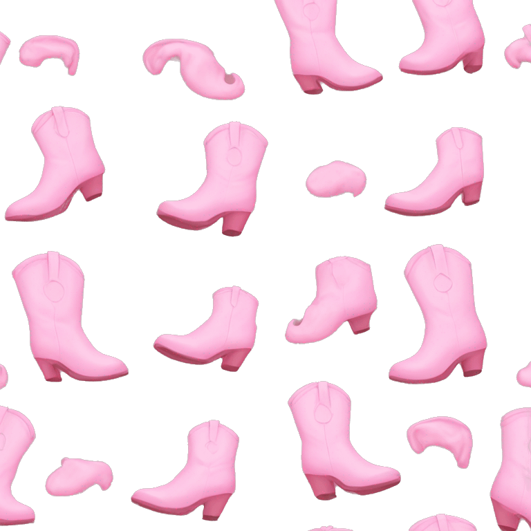 Pink cow girl boots  emoji