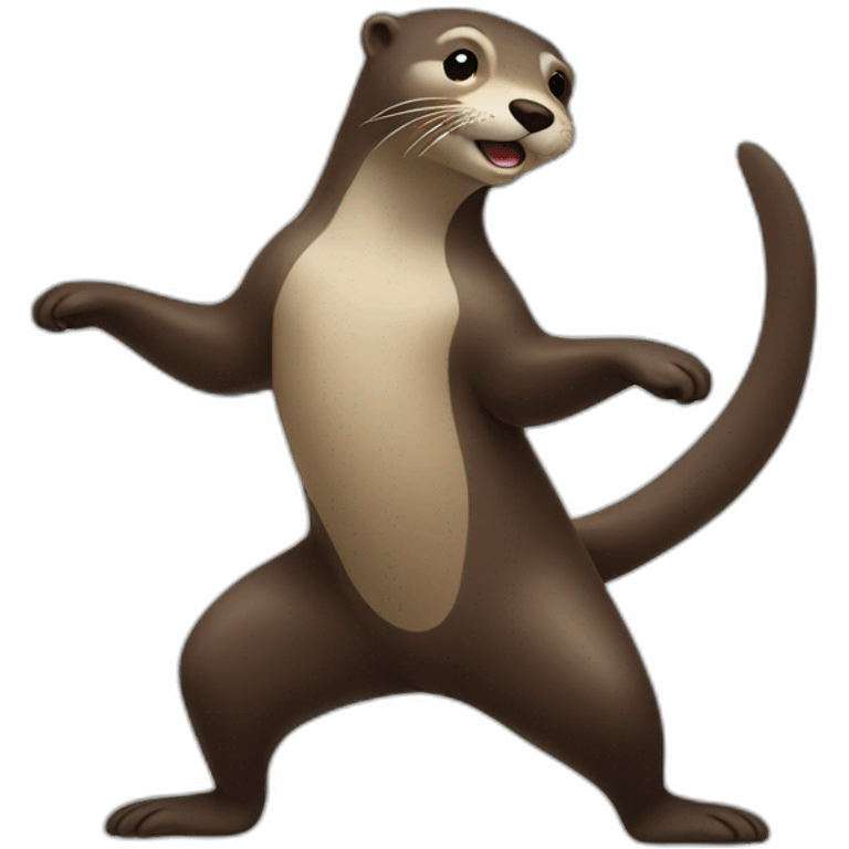 Dancing otter emoji