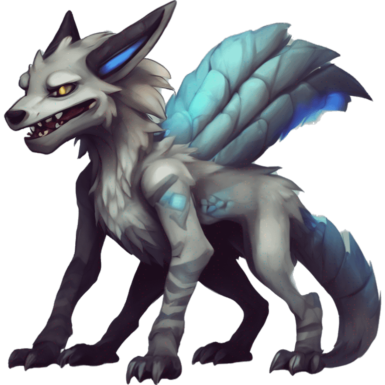 Cute Protogen-vernid-sergal-wickerbeast by griffsnuff & LiLaiRa & Falvie full body  emoji