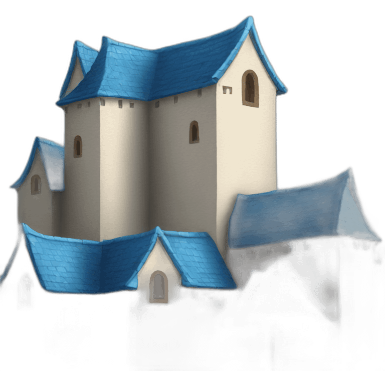 Castle blue roofs emoji