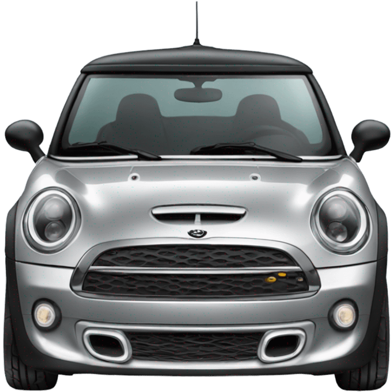 Silver mini Cooper S emoji