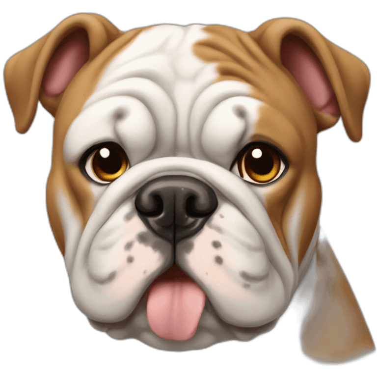 A bulldog english emoji