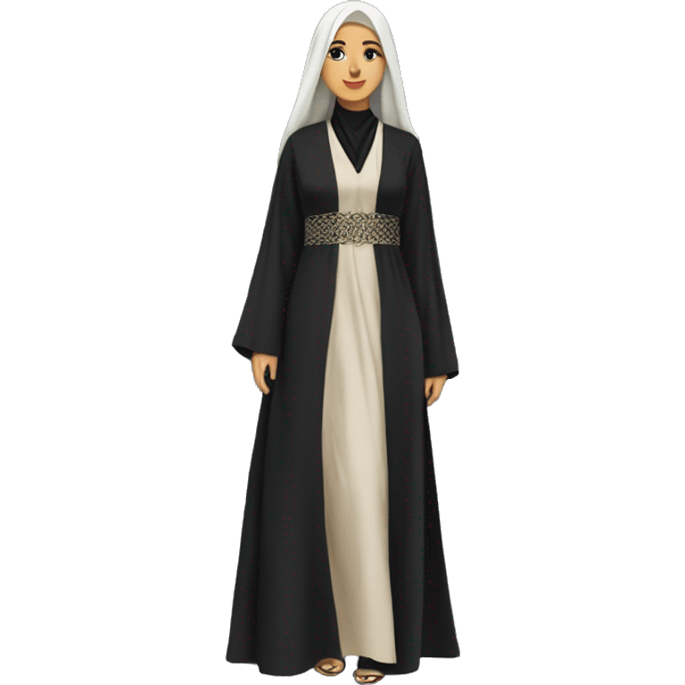 Saudi women dress abaya emoji