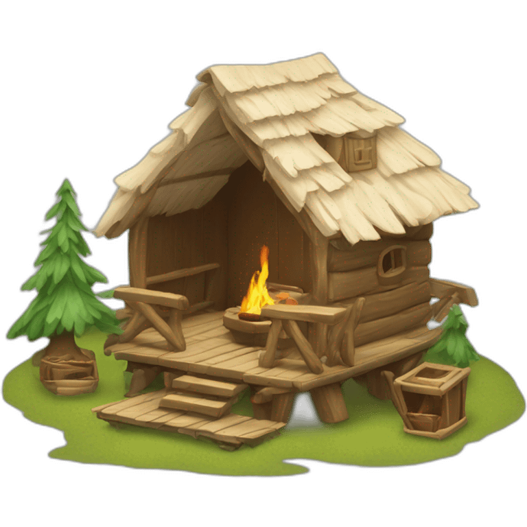 Cabane jeux enfants emoji