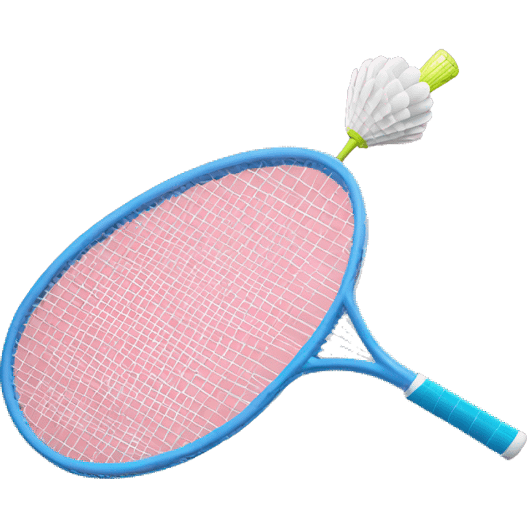 Badminton racket with shuttle emoji