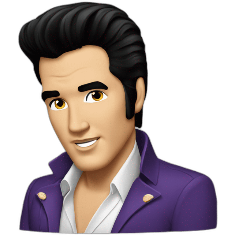 Elvis Presley pensativo emoji