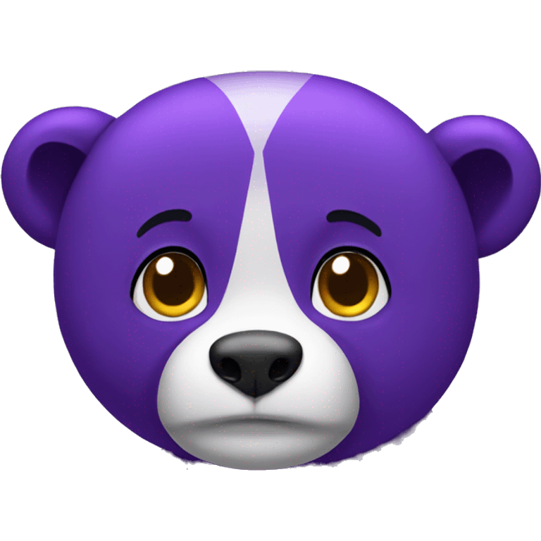 Oso morado  emoji