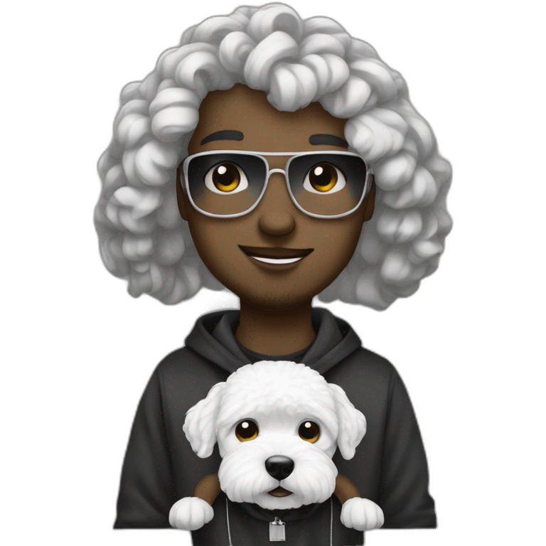 rappers whit bichon emoji