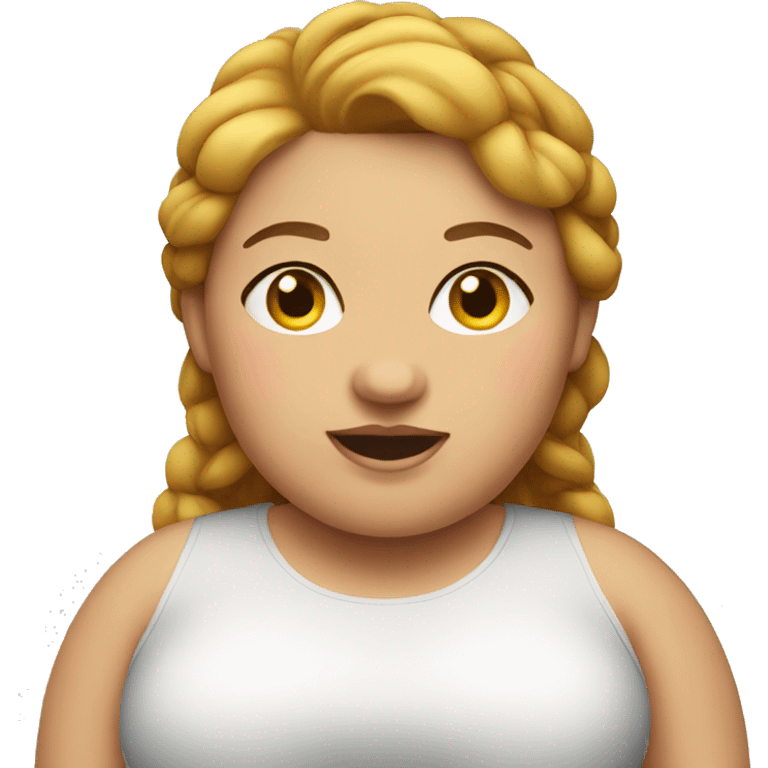 Fat girl  emoji