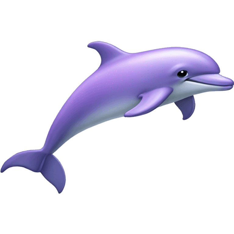 Pastel purple dolphin emoji