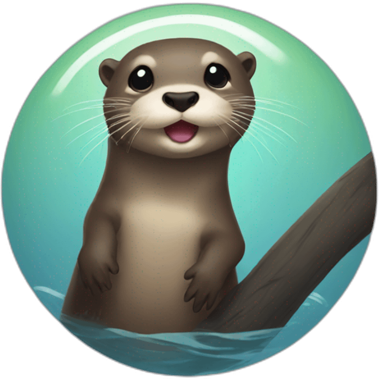 otter playing pik a boo emoji