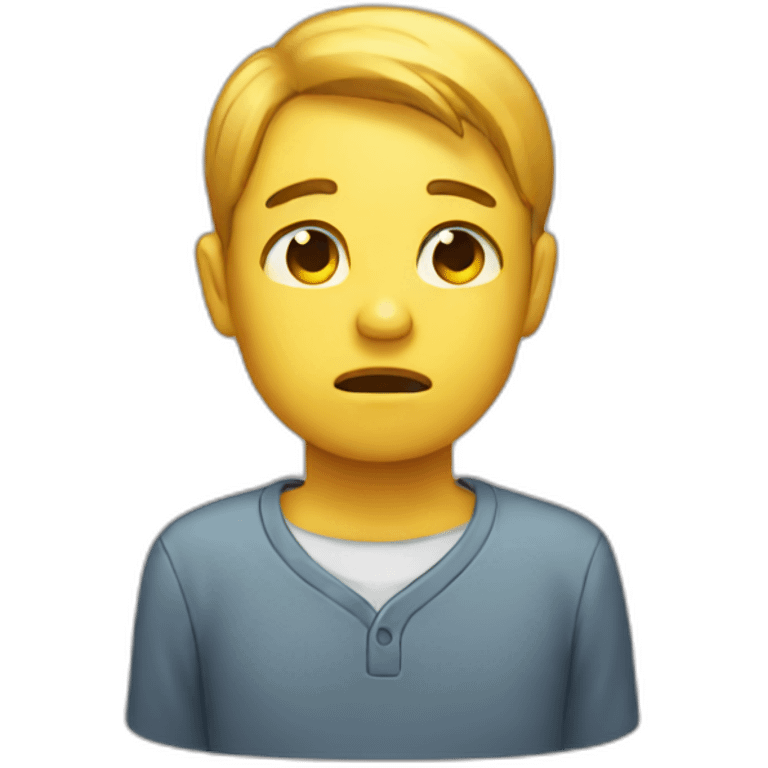 Sad crying iOS emoji emoji