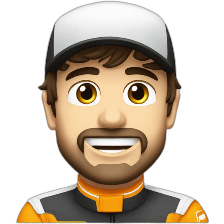 Fernando Alonso, número 33, coche formula 1 emoji