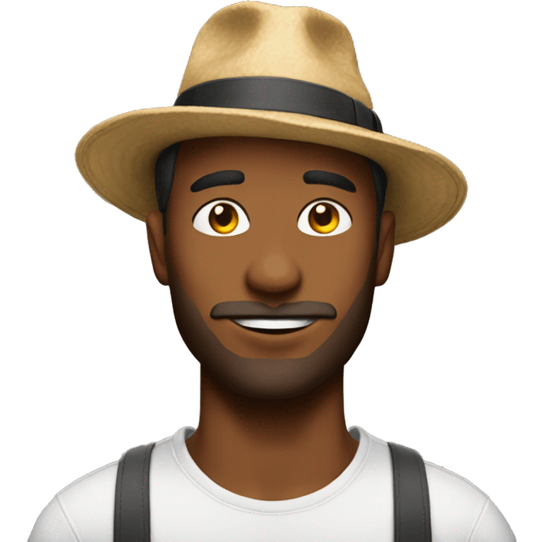 Hot guy with a hat on  emoji