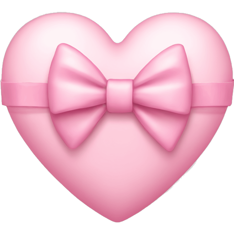 light pink heart with bow emoji