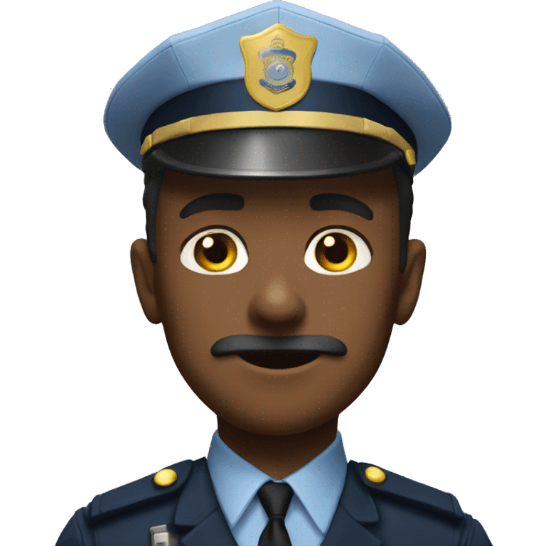 policeman with grandate emoji