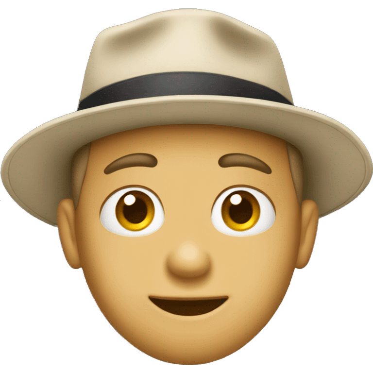 Un ragazzo con cappello emoji