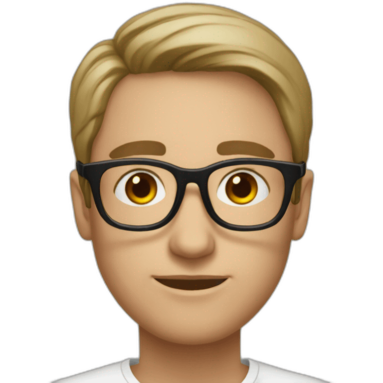 white-male-brunette-black-round-glasses emoji