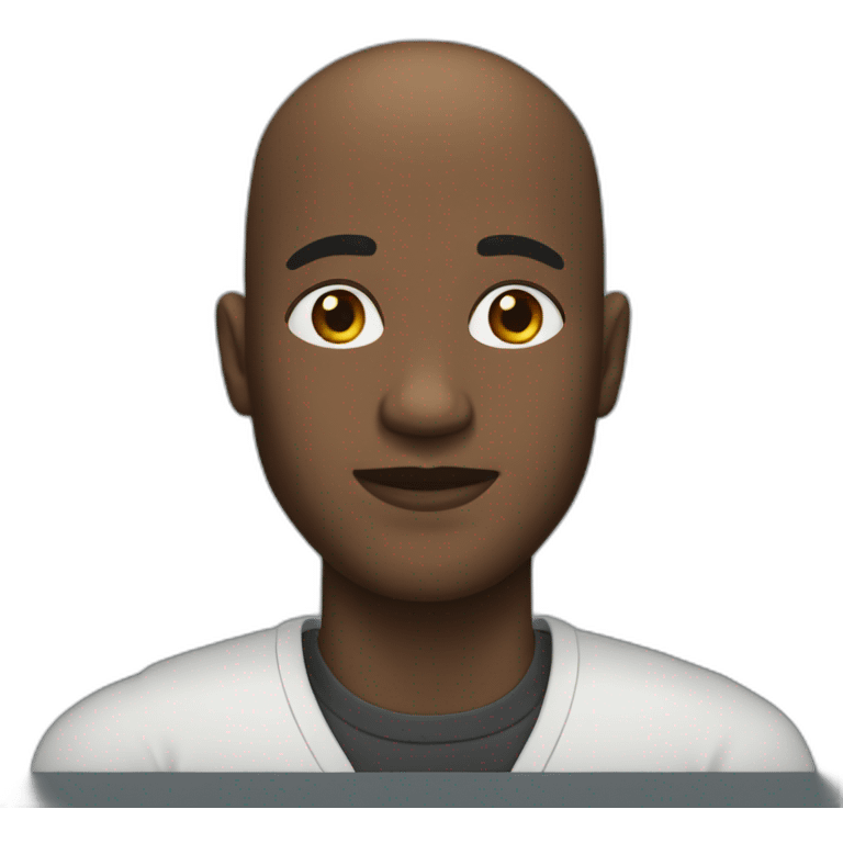 bald black man  emoji