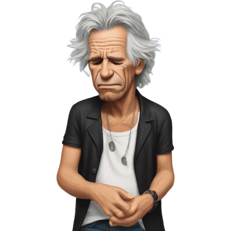 Keith Richards crying emoji