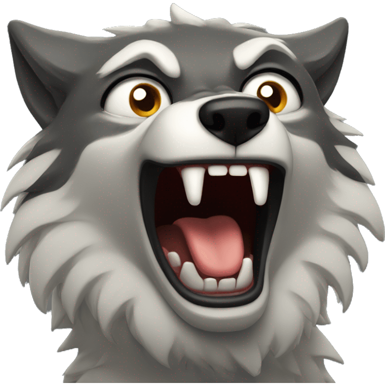 Screaming warewolf emoji